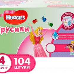 Подгузники-трусики Huggies 4 Disney Girl 104шт (9-14кг)