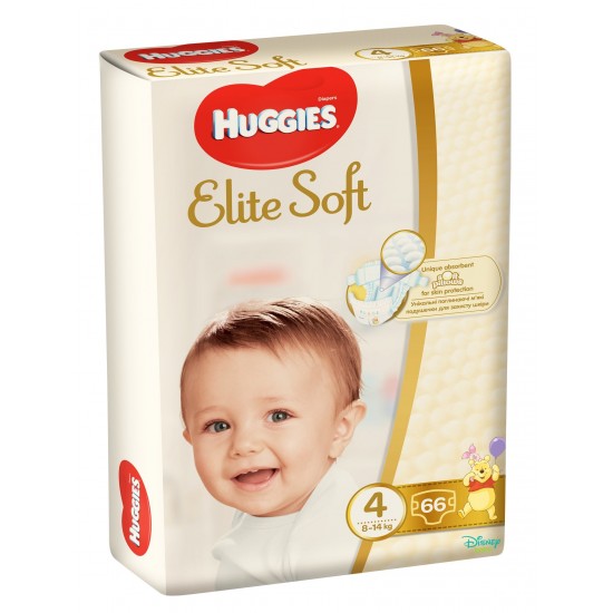 Подгузники Huggies Elite Soft 4 Mega 8-14 кг 66шт