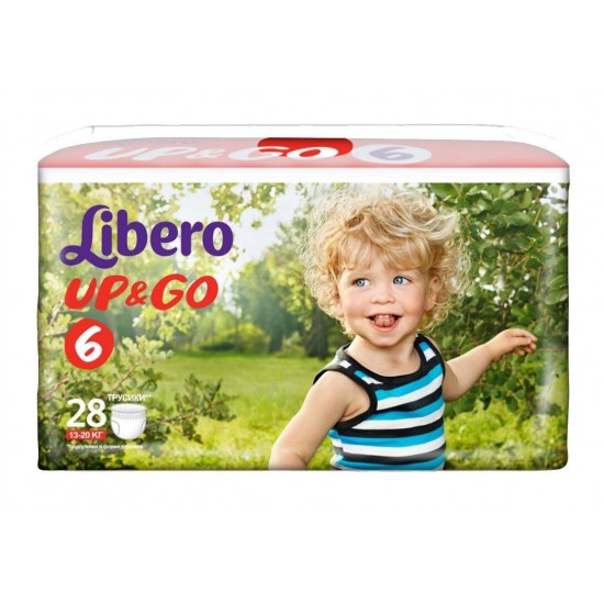 Подгузники-трусики Libero Up&Go XL 6 28шт (13-20кг)