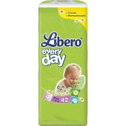 Подгузники Libero Everyday Maxi 4 42 шт (7-18кг)