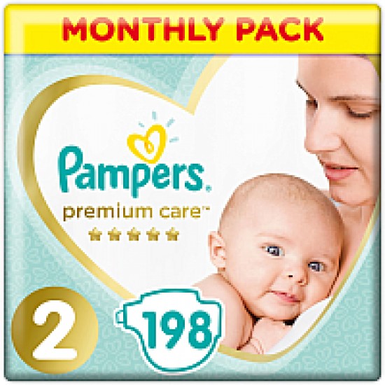 Подгузники Pampers Premium Care 2 Mini 198шт (4-8кг)