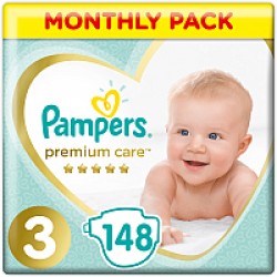 Подгузники Pampers Premium Care 3 Midi 148шт (6-10кг)
