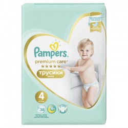 Подгузники-трусики Pampers Premium Care 4 Maxi 38шт (9-15кг)