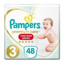 Подгузники-трусики Pampers Premium Care 3 Midi 48шт (6-11кг)