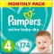Подгузники Pampers Active Baby-Dry 4 Maxi 174шт (9-14кг)