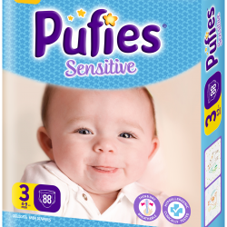 Подгузники Pufies Sensitive Midi (4-9 кг) 88 шт.