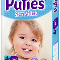 Подгузники Pufies Sensitive Maxi Plus (9-16 кг) 68 шт