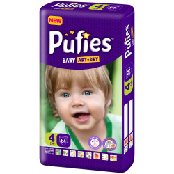 Подгузники Pufies Baby Art&Dry Maxi 64 7-14 кг
