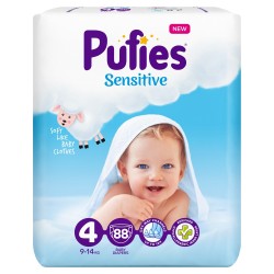 Подгузники Pufies Sensitive Maxi 88 (9-14 кг)