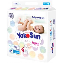 Подгузники YokoSun S (2- 6кг) 82шт