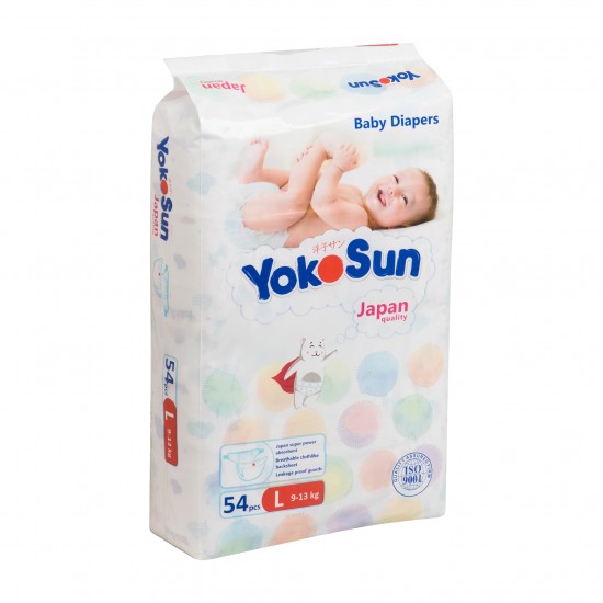 Подгузники YokoSun  L (9-13кг) 48шт