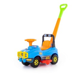 Автомобиль Джип каталка с ручкой №4 Полесье 71965 голубой