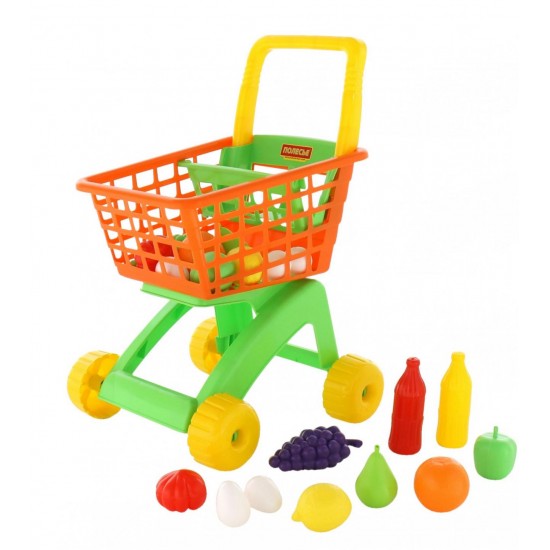 Детская тележка для маркета с набором продуктов №6 Полесье 61904