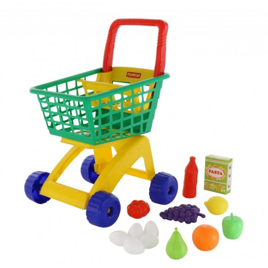 Детская тележка для маркета с набором продуктов №8 Полесье 61928