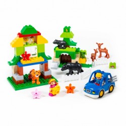 Конструктор Полесье Макси Зоопарк 78 элементов (в коробке) арт 77745