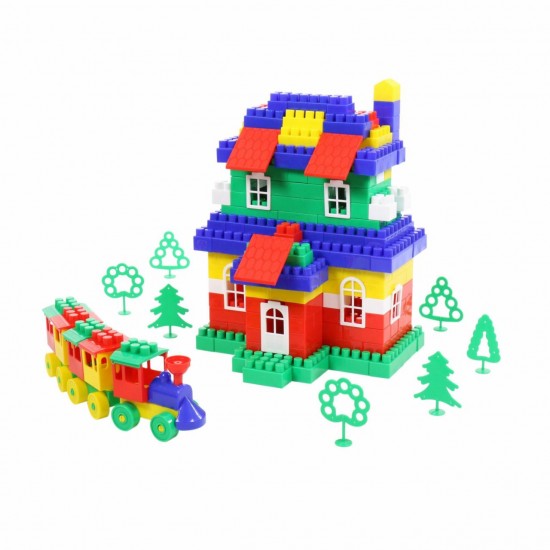 Детский конструктор Строитель Полесье Макси 253 элементов 0552