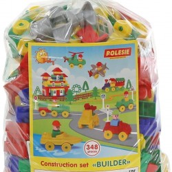 Детский конструктор Строитель Полесье 348 элементов 52568