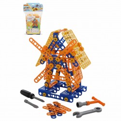 Детский конструктор Изобретатель/Мельница №2 Полесье 195 элементов