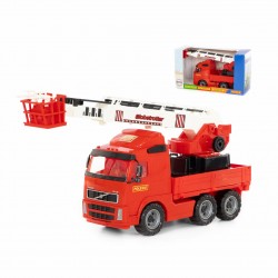 Игрушечный Volvo автомобиль пожарный в коробке Полесье 58379