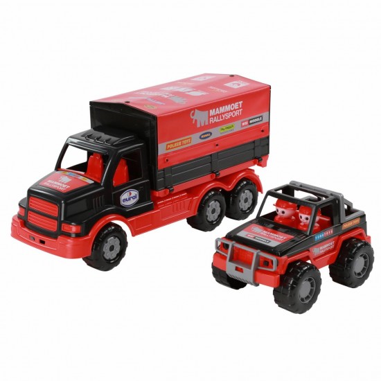 Детский автомобиль MAMMOET с тентом/ралли джип Полесье 67951