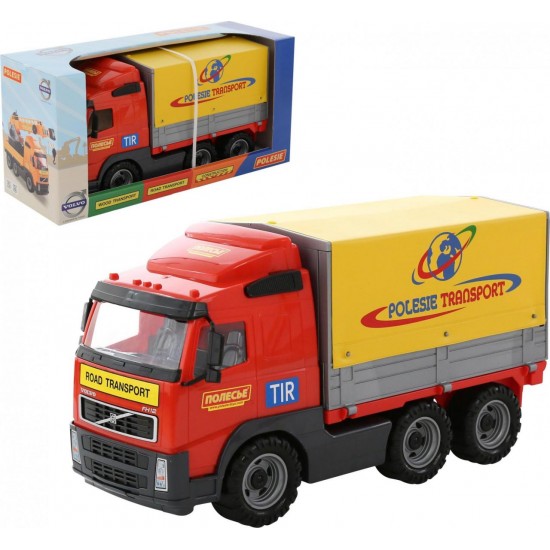 Игрушечный Volvo автомобиль бортовой тентовый (в коробке) 9548