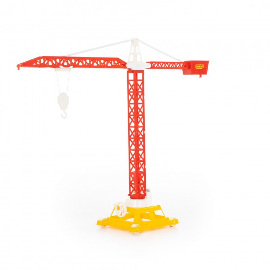 Игрушечный башенный кран №2 на колёсиках Полесье 61355