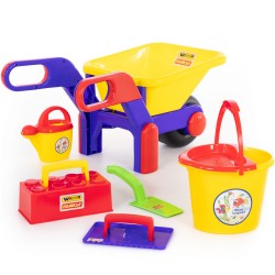 Набор игровой №447,тачка №4, набор каменщика №1 Полесье арт 4007