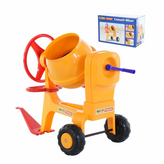 Бетономешалка игрушечная №1 с прицепным устройством (в коробке) Полесье арт 43757