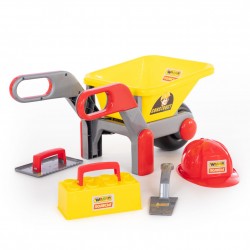 Набор игровой Тачка №4 Construct/набор каменщика №3 Construct (4 элемента) Полесье арт 50212