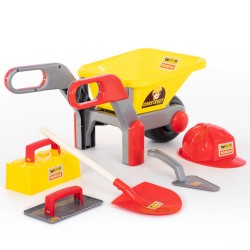 Набор игровой Тачка №4 Construct/набор каменщика №4 Construct (5 элементов) Полесье арт 50229