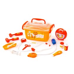 Набор игровой Оранжевая корова Доктор/в контейнере Полесье 83357