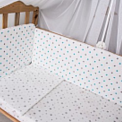 Комплект постельного белья Баю-Бай Геометрия 3 предмета К30-Г4 синий