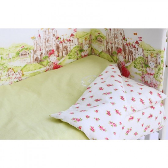 Простыня на резинке фланель LAPPETTI ТАМ СНЯТСЯ СКАЗКИ Розовая