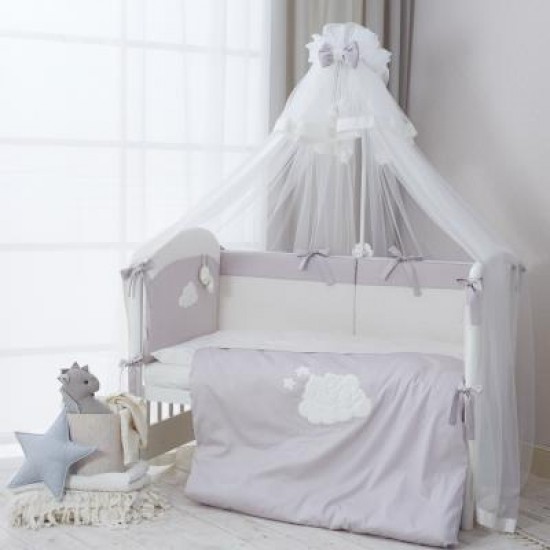 Комплект постельного белья Perina Бамбино грей 6 предметов ББ6-01.2