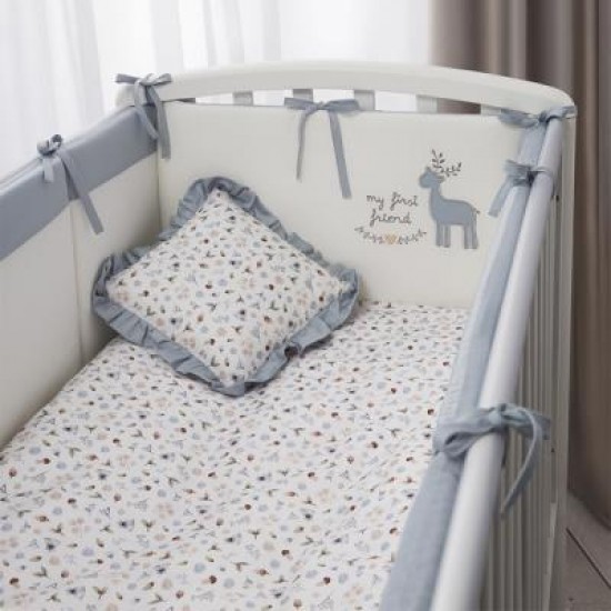 Комплект постельного белья Perina Little Forest 7 предметов цвет Аквамарин арт ЛФ7-01.4