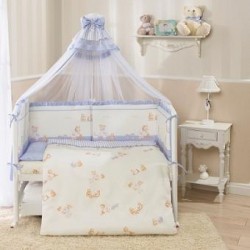 Комплект постельного белья Perina ТИФФАНИ 6 предметов Неженка голубое