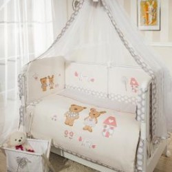 Комплект постельного белья Perina ВЕНЕЦИЯ 4 предмета Лапушки бежевый арт В4-02.2