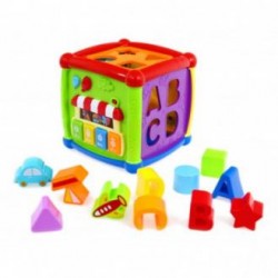 Развивающий пластиковый куб Baby Mix многофункциональный, арт. HS-0520 (15х15 см)