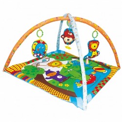 Развивающий коврик BIBA TOYS МОИ ДРУЗЬЯ ИЗ ДЖУНГЛЕЙ 78х78х5 см