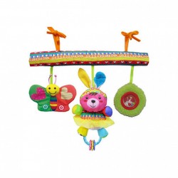 Развивающая игрушка подвесная на кроватку BIBA TOYS СЧАСТЛИВЫЕ ЖИВОТНЫЕ 42х32х41 см