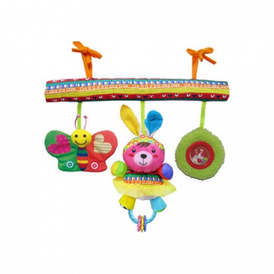 Развивающая игрушка подвесная на кроватку BIBA TOYS СЧАСТЛИВЫЕ ЖИВОТНЫЕ 42х32х41 см