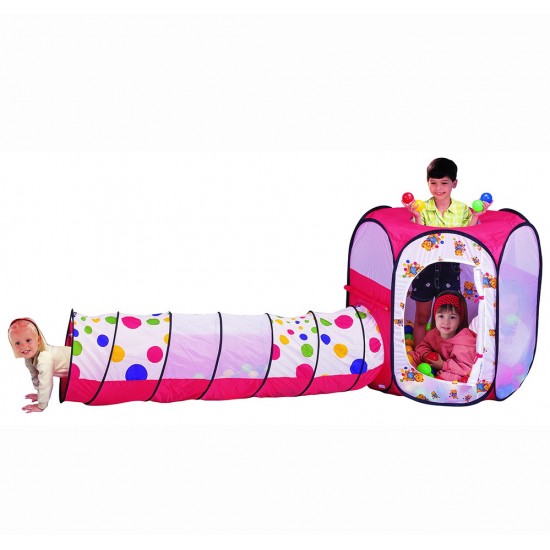 Игровая палатка Calida Дом/100 шаров Шестигранник/Туннель