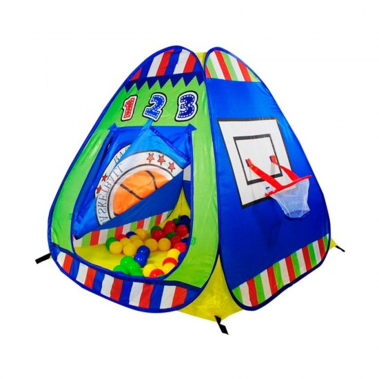 Игровая палатка Calida Дом/100 шаров Баскетбол 95х95х90см