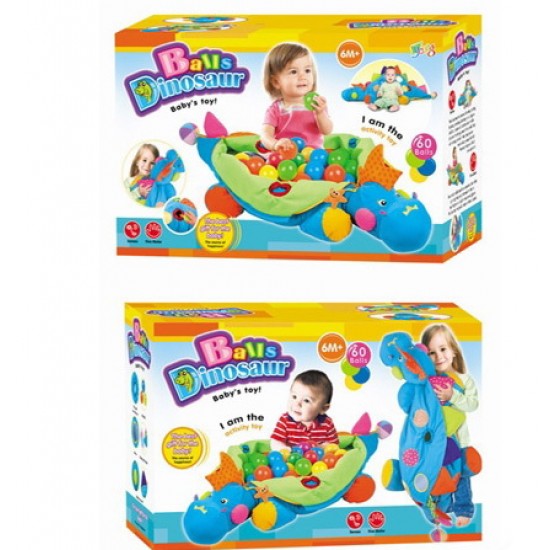 Развивающая игрушка TINBO TOYS МАЛЫШ ДИНОЗАВРИК/60 шаров 58х38х20см