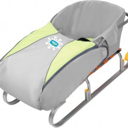 Сиденье для санок НИКА с чехлом для ног серебро СС3 