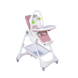 Стульчик детский для кормления Bubago Albert арт.BG101 цвет Pale Pink