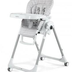 Стульчик для кормления Peg Perego Prima Pappa Follow Me (linear grey) серый