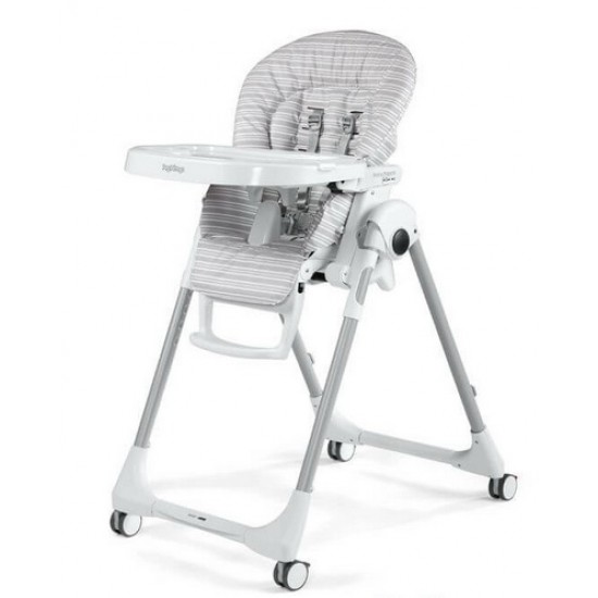 Стульчик для кормления Peg Perego Prima Pappa Follow Me (linear grey) серый