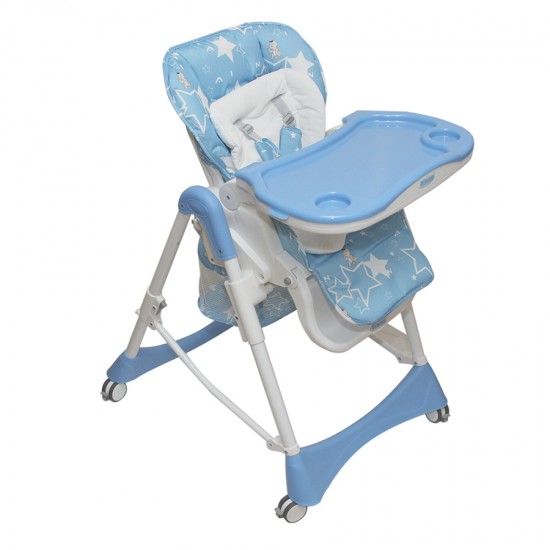 Стульчик для кормления PITUSO NANA BLUE голубой ECO кожа