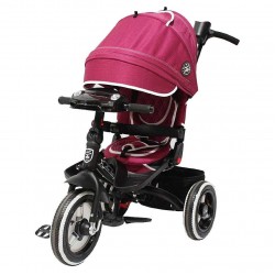 Детский велосипед MINI TRIKE ДЖИНС 3-х колесный BURGUNDY JEANS Бордовый 